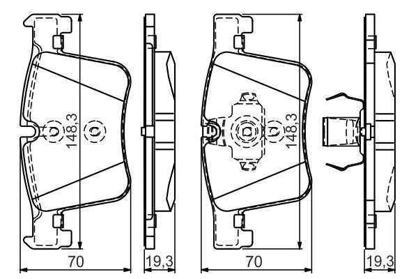 Bosch 0986Tb3149 Brake Pad Set