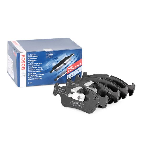 Bosch 0986494015 (0 986 494 015) OE-Quality Brake Pad Set for BMW 3 Series E36/E46, Z3, Z4 – ATE Calipers – Low-Metallic – Includes Anti-Squeak Shims & Piston Clip
