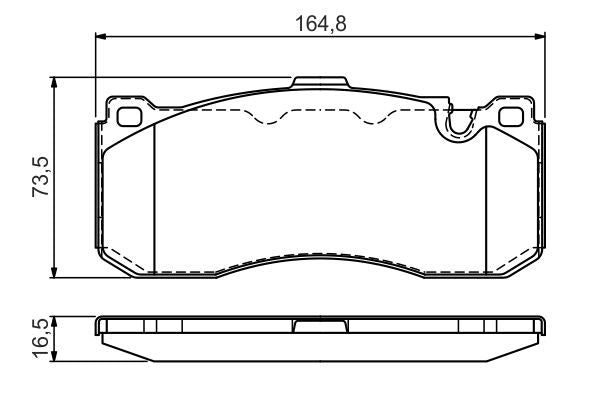 Bosch 0986TB3181 Brake Pad Set (0 986 TB3 181) - Genuine OE Disc Pads for BMW 1 Series E81 E82 E87 E88 & 3 Series E90 E91 E92 E93, MINI R56 JCW GP