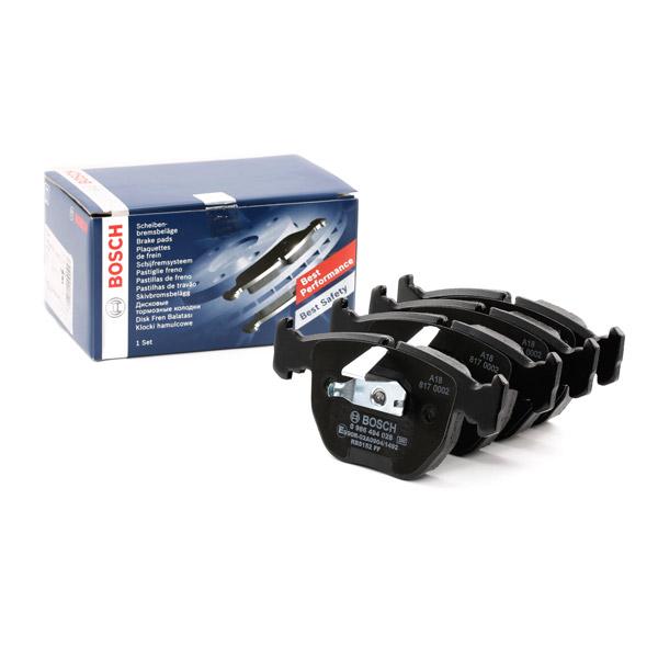Bosch 0986494028 Brake Pad Set for BMW E39/E38/E53 (5 Series, 7 Series, M5, X5) with Anti-Squeak Plate & Piston Clip - 0 986 494 028 BP330