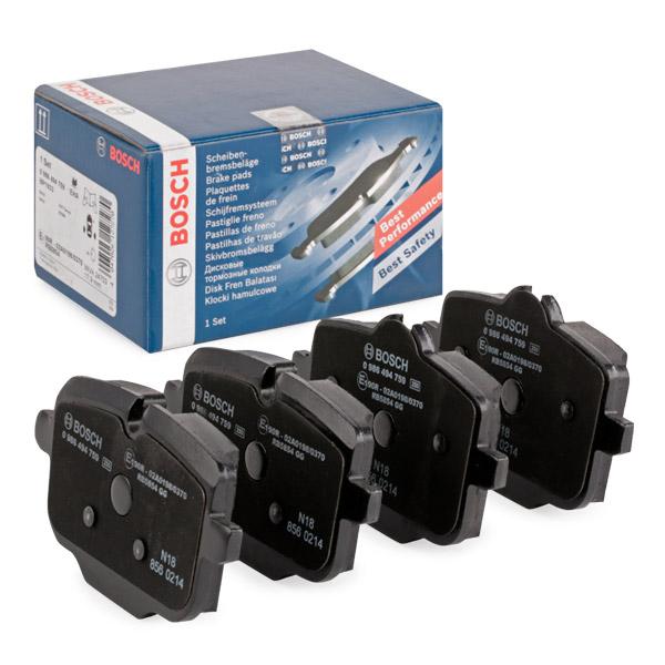Bosch 0986494759 Brake Pad Set With Anti-Squeak Plate