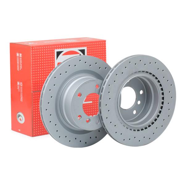 Zimmermann Sport COAT Z Brake Disc 150.3462.52 for BMW 1 Series, 300mm x 20mm, High-Carbon, Internally Vented, Drilled/Perforated, Coated - Performance Upgrade