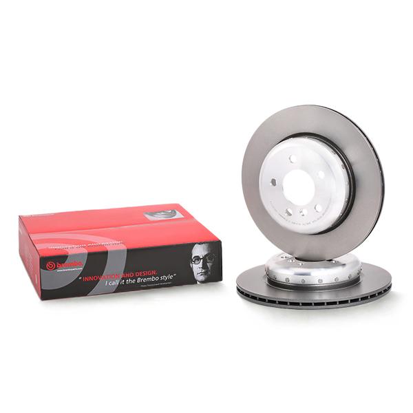 BREMBO TWO-PIECE DISCS LINE 09.C411.13 Brake Disc for BMW 5 Series Internally Vented, Two-piece brake disc, Coated, High-carbon, with bolts/screws