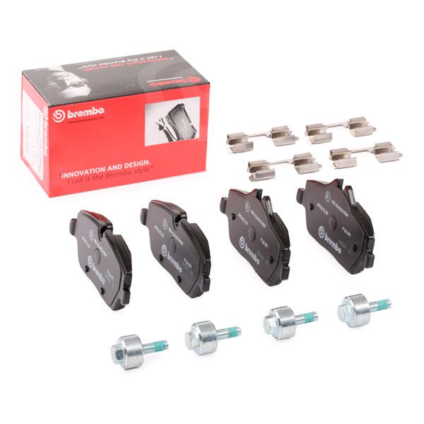 Brembo P 06 091 (P-06-091) Brake Pad Set for BMW i3 (I01) – Lucas Calipers – Wear Indicator Ready, Includes Caliper Screws – Electric & REx