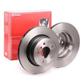 Brembo Coated Disc Line 09.B313.11 Brake Disc/Rotor for BMW 5 Series 320x20mm - Internally Vented, High-Carbon, Anti-Corrosion Coated, 5-Stud - Includes Bolts & Screws - OE Quality (Alt: 09B31311)