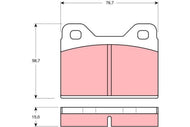 TRW GDB112 Brake Pad Set (No Wear Indicator) – Genuine Disc Pads for Audi 100 C1, BMW 2002/1600/1800, Ferrari Testarossa/512 BB/400i, Volkswagen K70 – Classic Car Replacement – Nforcd UK