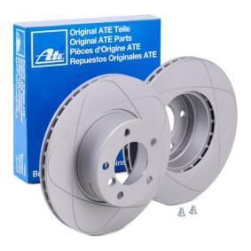 ATE PowerDisc 24.0322-0159.1 Brake Disc for BMW 5 Series Vented, Coated, High-carbon, with bolts/screws