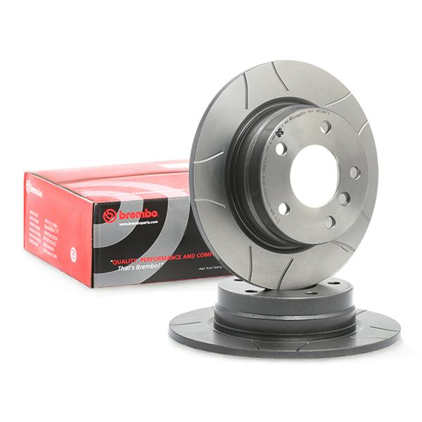 BREMBO MAX LINE 08.5366.76 Brake Disc for BMW 3 Series Slotted, Solid, Coated, with bolts/screws