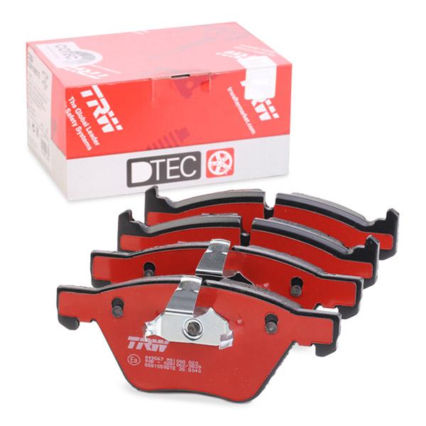 TRW Dtec Cotec Gdb1559Dte Brake Pad Set Prepared For Wear Indicator
