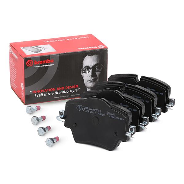 Brembo P 06 093 (P-06-093) Brake Pad Set | Wear Indicator Ready + Caliper Screws | Fits BMW 1 2 3 4 5 Series, X1 X2 X3 X4, Z4 & MINI Clubman F54, Countryman F60 | Lucas Calipers | OE-Quality Replacement