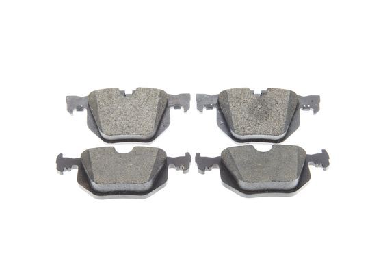 Bosch 0986494286 Brake Pad Set (0 986 494 286) for BMW 7 Series E65 E66 E67 2001-2008 - 730d 730i 735i - Disc Brake Pads with Anti-Squeak Plate & Piston Clip - OE Quality BP1198
