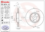 Genuine Brembo 09.9869.80 High-Carbon Internally Vented Brake Disc 294mm for BMW Z4 – OE Direct-Fit, 5-Stud, Bolts/Screws Included