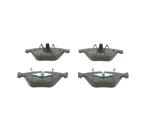 Bosch 0 986 495 082 (0986495082) Brake Pad Set for BMW E90 E92 E60 E61 E63 E64 E65 E66 E82 E89 M3 1M | BP1510 | Low-Metallic | With Anti-Squeak Plate, Piston Clip & Fitting Guide