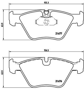 Brembo P 06 022 Front Brake Pad Set for BMW 5 Series E39 Saloon 1995–2003 (Teves Calipers) – Wear Indicator Ready | P06022 P-06-022 520i 523i 525td 528i 535i