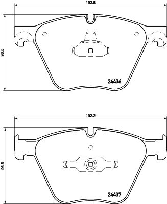 Hella 8DB 355 020-121 Brake Pad Set Prepared For Wear Indicator