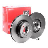 Brembo 09.C894.75 High-Carbon Slotted Coated Vented Brake Disc for BMW 5 Series (Selected Models) - 310mm x 24mm, 5-Bolt - Includes Bolts/Screws - OEM-Plus Performance Replacement Rotor