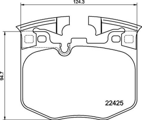 Brembo P 06 099 Brake Pad Set Prepared For Wear Indicator, With Anti-Squeak Plate, With Counterweights