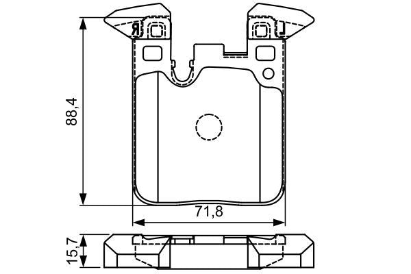 Bosch 0986495335 Brake Pad Set Excl. Wear Warning Contact, With Mounting Manual