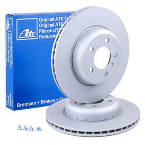 ATE 24.0124-0239.2 Brake Disc for BMW 5 Series Two-piece brake disc, Vented, Coated, High-carbon, with bolts/screws