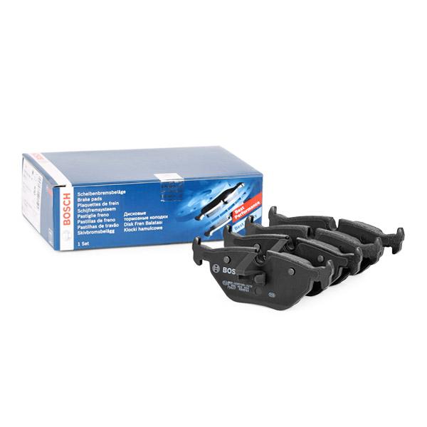 Bosch 0986424484 Brake Pad Set With Anti-Squeak Plate, With Piston Clip