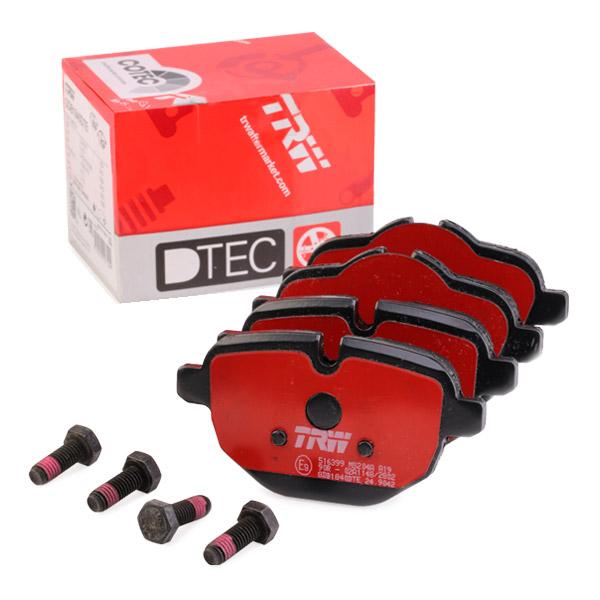 TRW Dtec Cotec Gdb1840Dte Brake Pad Set Prepared For Wear Indicator, With Brake Caliper Screws, With Accessories