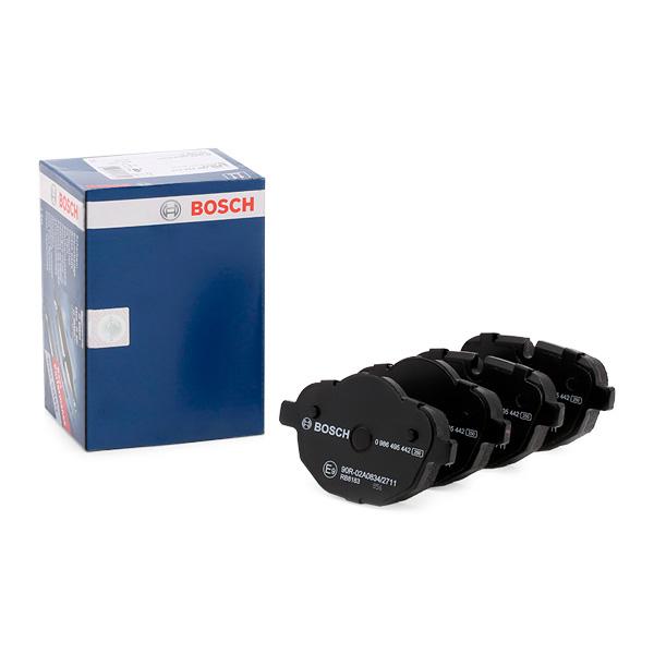 Bosch 0986495442 (0 986 495 442) BP2074 Brake Pad Set for BMW – Low-Metallic, Anti-Squeak Plate, With Mounting Manual, Wear Sensor Not Included – Fits 5 Series F10/F11 G30/G31, X3 F25/G01, X4 F26/G02, 7 Series G11/G12, Z4 E89, i8, E30 M3