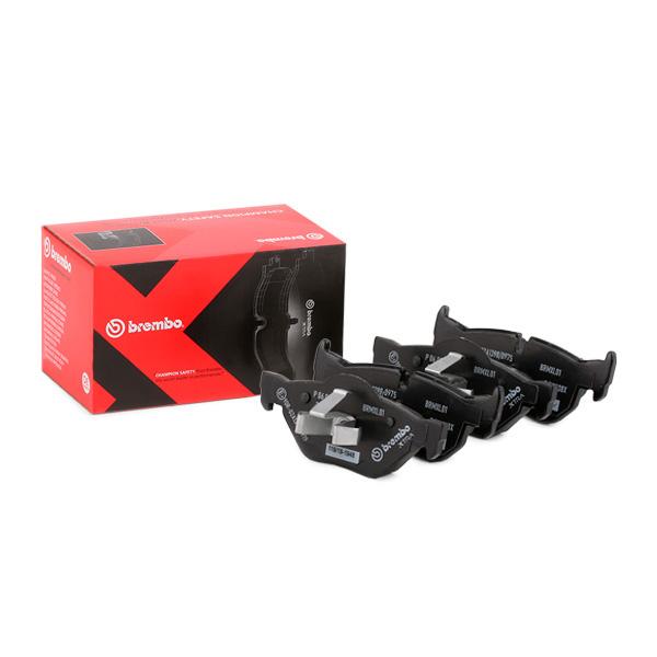 Brembo P 06 038X Brake Pad Set for BMW 1 Series E81 E82 E87 E88, 3 Series E90 E91 E92 E93, X1 E84 - Teves Calipers - Prepared for Wear Indicator (P06038X / P-06-038X)