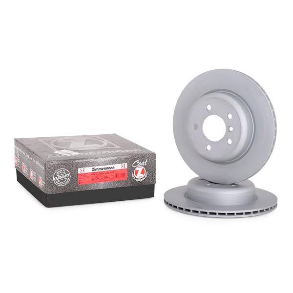 Zimmermann COAT Z 150.3484.20 Brake Disc Rotor for BMW 5 Series, 330x20 mm, Internally Vented, High-Carbon, Coated