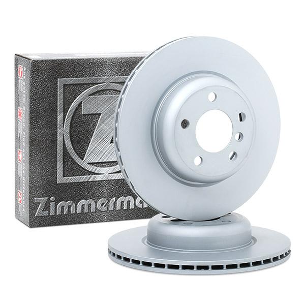 Zimmermann COAT Z 150.3482.20 High-Carbon Brake Disc for BMW 5 Series – Internally Vented, Anti-Corrosion Coated, 330mm x 24mm OEM Replacement Rotor