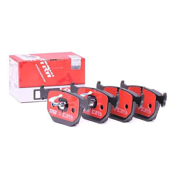 TRW DTEC COTEC Rear Ceramic Brake Pad Set GDB1530DTE - Low Dust, Fast Bed-In, Wear Sensor Ready - Fits BMW E46 3 Series, E39 M5, E38 7 Series, E53 X5, E83 X3, Z4 M, Z8
