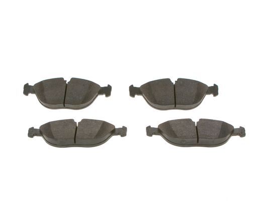 Bosch 0986424649 Brake Pad Set With Anti-Squeak Plate, With Mounting Manual
