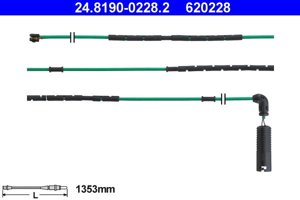 ATE 24.8190-0228.2 Brake pad wear sensor for BMW 3 Series