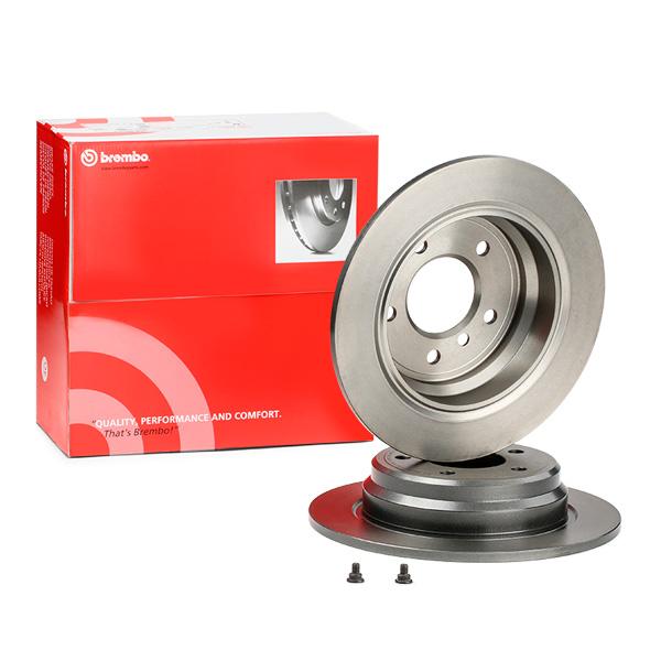 Brembo Coated Disc Line 08.6917.11 Brake Disc for BMW 5 Series (E39) Saloon, 298x10mm Solid High‑Carbon, 5‑Bolt, with Bolts/Screws