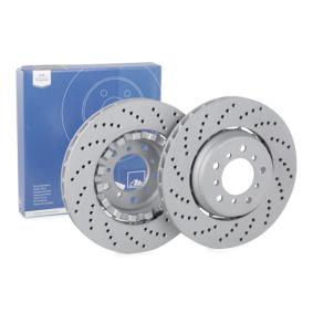 ATE 24.0128-0206.2 Brake Disc for BMW 3 Series Perforated / Vented, Two-piece brake disc, Coated, High-carbon, with bolts/screws