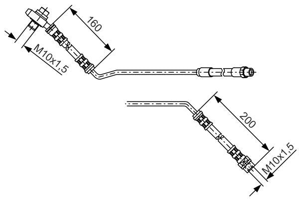 BOSCH 1 987 476 055 Brake Hose for BMW X5 (E53) 417mm, M10x1