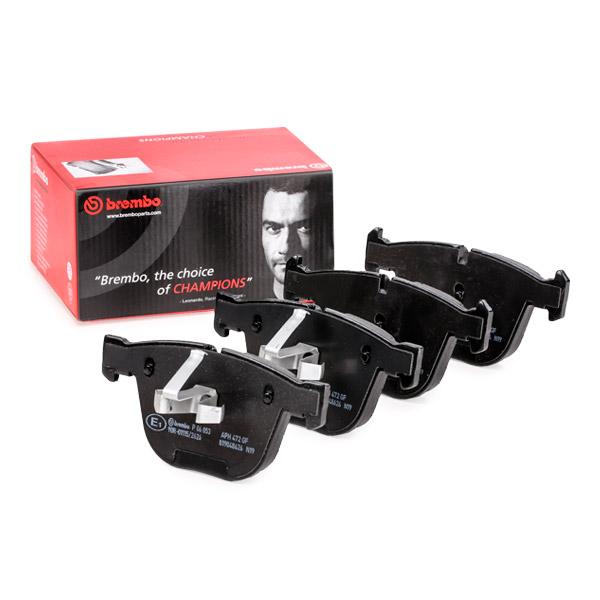 Brembo P 06 053 Brake Pad Set Prepared For Wear Indicator, With Piston Clip