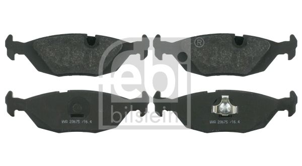 Febi Bilstein 16141 Brake Pad Set Rear Axle, Prepared For Wear Indicator