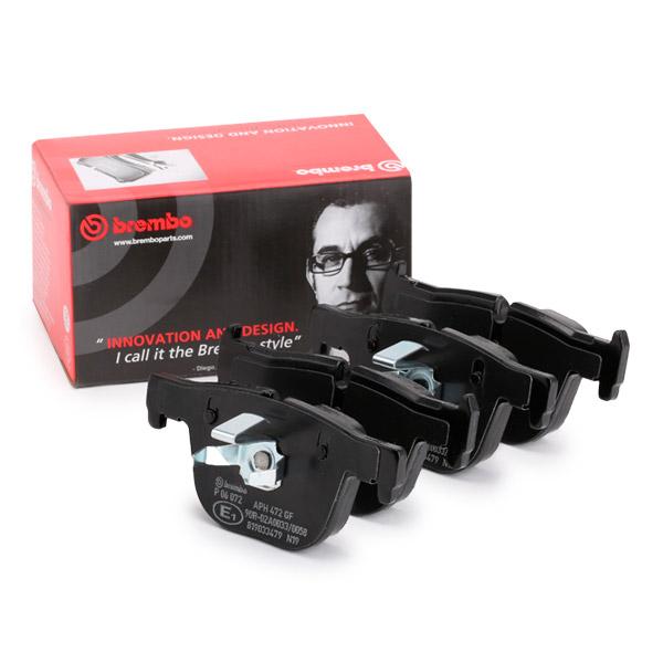 Brembo P 06 072 (P-06-072) Brake Pad Set for BMW 3 Series F30 F31 F34 & 4 Series F32 F33 F36 (330d 335d 335i 340i 430d 435d 435i 440i) | Teves Calipers | Wear Sensor Ready