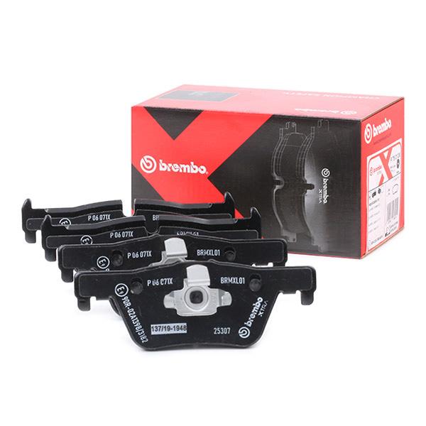 Brembo P 06 071X (P06071X) Brake Pad Set for BMW 1/2/3/4 Series F20 F21 F22 F23 F30 F31 F34 F32 F33 F36, X3 F25 | Teves Calipers | Wear Indicator Sensor Ready | OE-Quality Disc Pads
