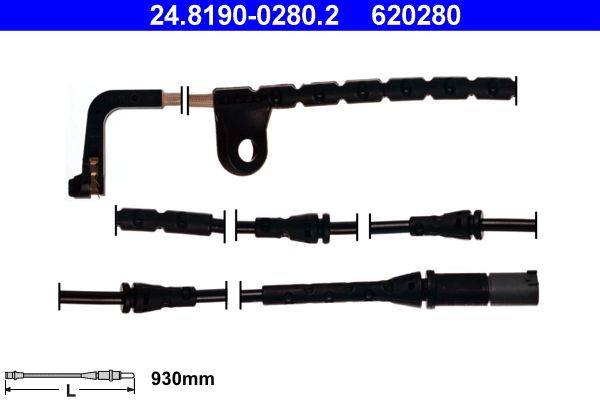 ATE 24.8190-0280.2 Brake pad wear sensor for BMW X6 (E71, E72)