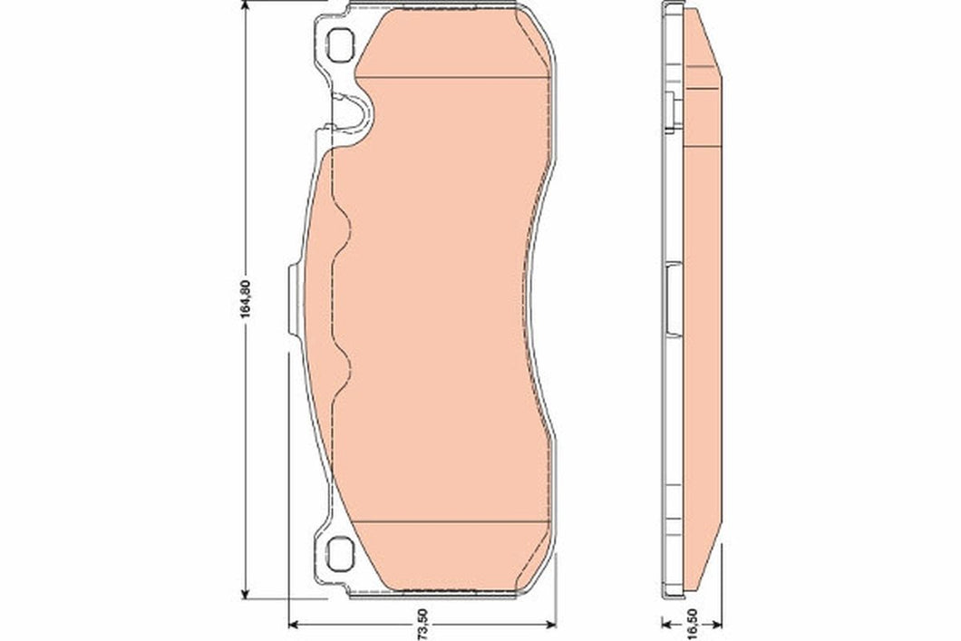 TRW GDB1802 (GDB 1802) Brake Pad Set for BMW 1 Series & 3 Series (E81 E82 E87 E88 E90 E91 E92 E93) – Wear Indicator Sensor Ready, OEM-Quality Replacement Pads