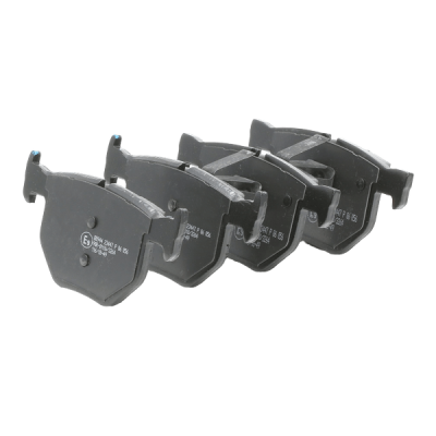 HELLA 8DB 355 014-431 Brake Pad Set, Prepared for Wear Indicator, with Caliper Screws – Fits MINI R55 R56 R57 R58 R59 F54 F55 F56 F57 & BMW 2 Series F45 (Lucas Calipers)