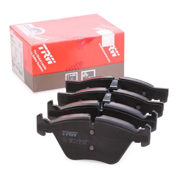 TRW COTEC GDB1810 Brake Pad Set for BMW 1 Series & 3 Series (E81 E82 E87 E88 E90 E91 E92 E93) - Prepared for Wear Indicator Sensor - OE Quality