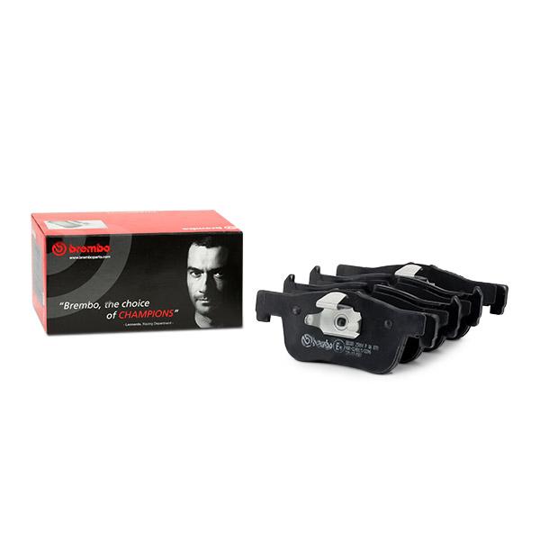 Brembo P 06 078 (P06078) Brake Pad Set for BMW 1 Series F20/F21 & 2 Series F22/F23 (Teves Calipers) | Wear Indicator Ready, Anti-Squeak Plate, Piston Clip | Genuine OE-Quality Replacement