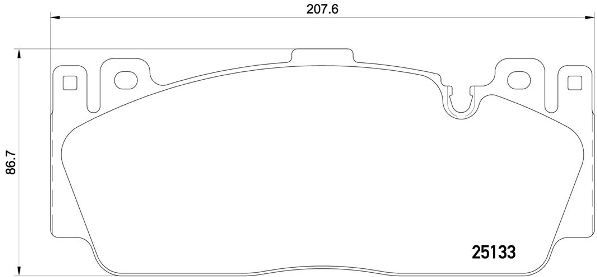 Brembo P 06 079 Brake Pad Set, Wear Indicator Ready, for BMW M5 F10, M6 F12 F13 F06, M2 Competition & CS - Genuine OE Replacement for Brembo Calipers (P-06-079)