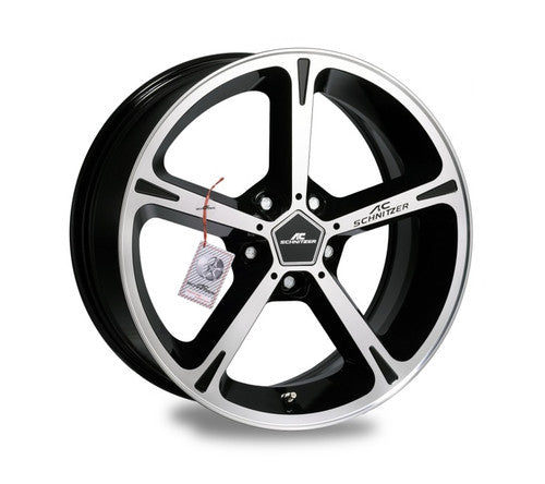 AC Schnitzer Type IV (Type 4) Bi-Colour Alloy Wheels for BMW X1 (E84) - 18/19/20 Inch Sets - Square or Staggered - Black Polished
